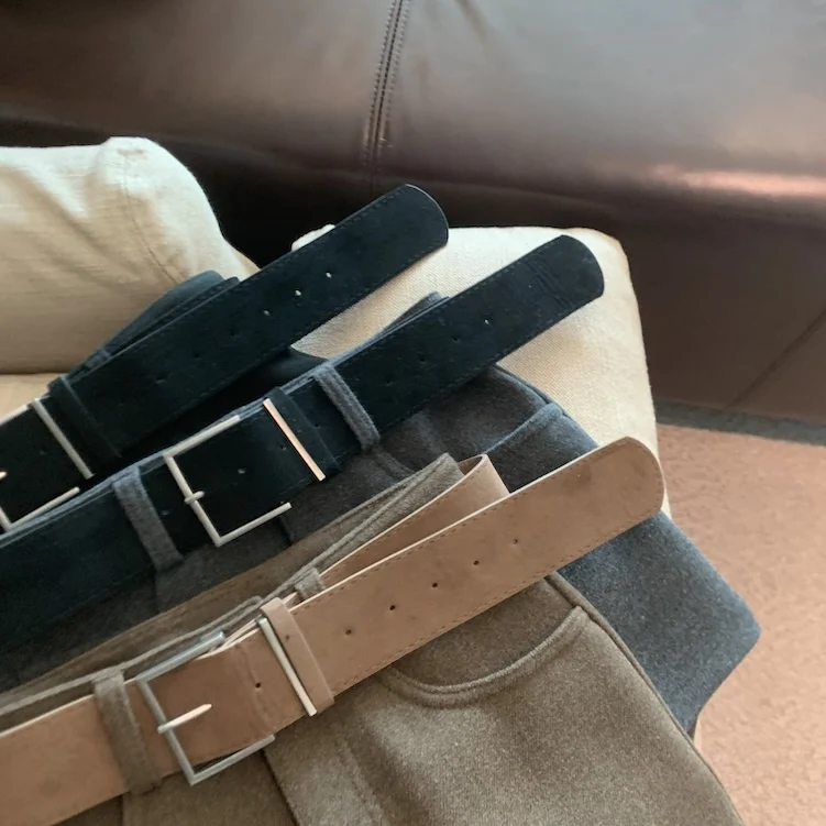 المرأة الخريف الشتاء الصوف والمزيج السراويل سيدة الشارع الشهير عالية الخصر بلون خمر دعوى السراويل القصيرة #2