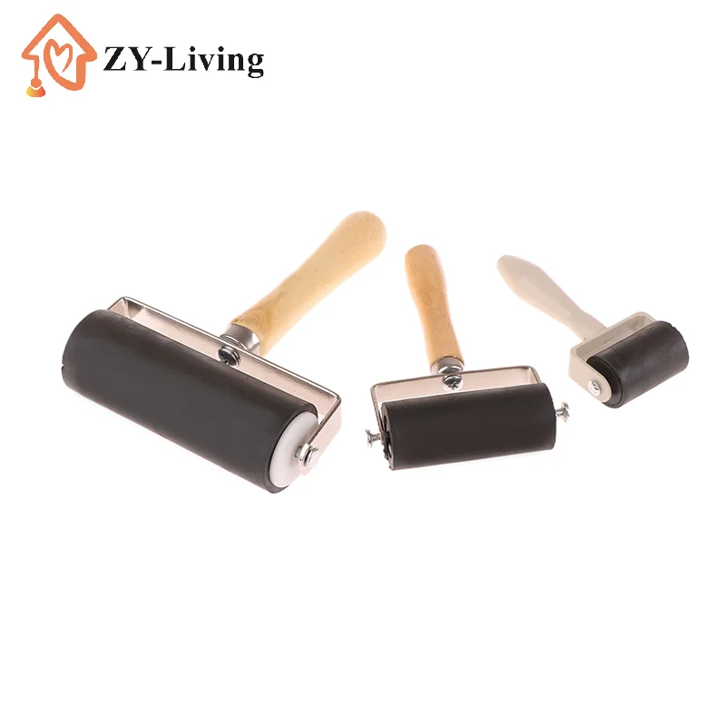 1Pcs Rubber Roller Brayer Ink Painting Printmaking Roller Art Craft Projects Ink Stamping Tool Paint Roller