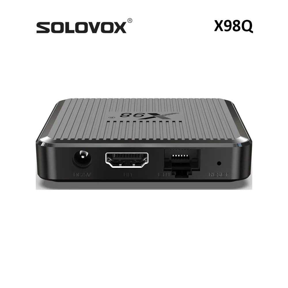 صندوق تلفزيون ذكي SOLOVOX-anderoid 11 ، X98Q ، S905W2 ، 2G ، 16G ، WiFi ، 4K ، مستقبل AV1 ، HDR10 ، Live X98 Q ، مشغل وسائط H.265