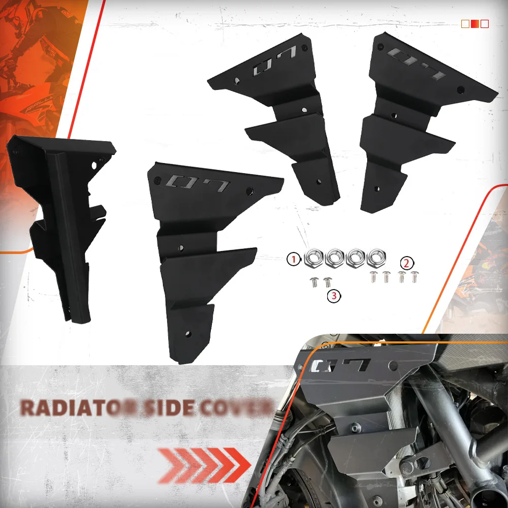 

Аксессуары для мотоциклов для YAMAHA MT 07 MT07 FZ07 2018-2020 2021 2022 2023 MT-07 FZ-07 Боковая крышка радиатора Защитная решетка