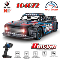 WLtoys 104072 RTR 1/10 2.4G 4WD 60km/h Brushless RC Car Drift On-Road Metal Chassis LED Light Vehicles Model Off-Road Climbing