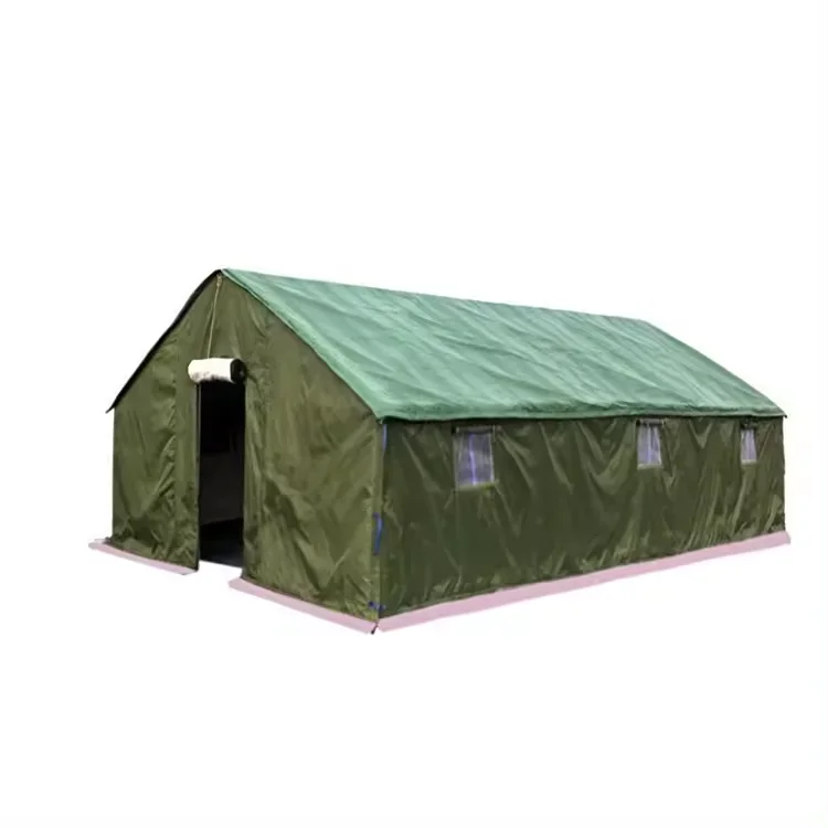 High Outdoor Tactical Tent Survival Wind Rain Snowproof Portable Design Camping Hiking Beach Use-Engineered Oxford Canvas