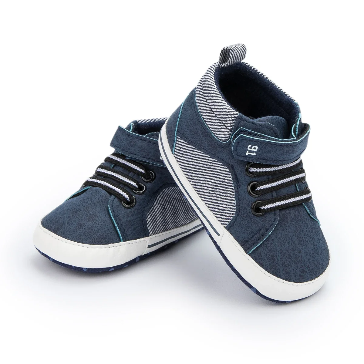 Meckior Baby Boy High-Top Sneakers Pasgeboren Baby Peuter Baby Casual Schoenen Katoenen Zool Anti-Slip Eerste Wandelaars Baby Meisjes Schoenen