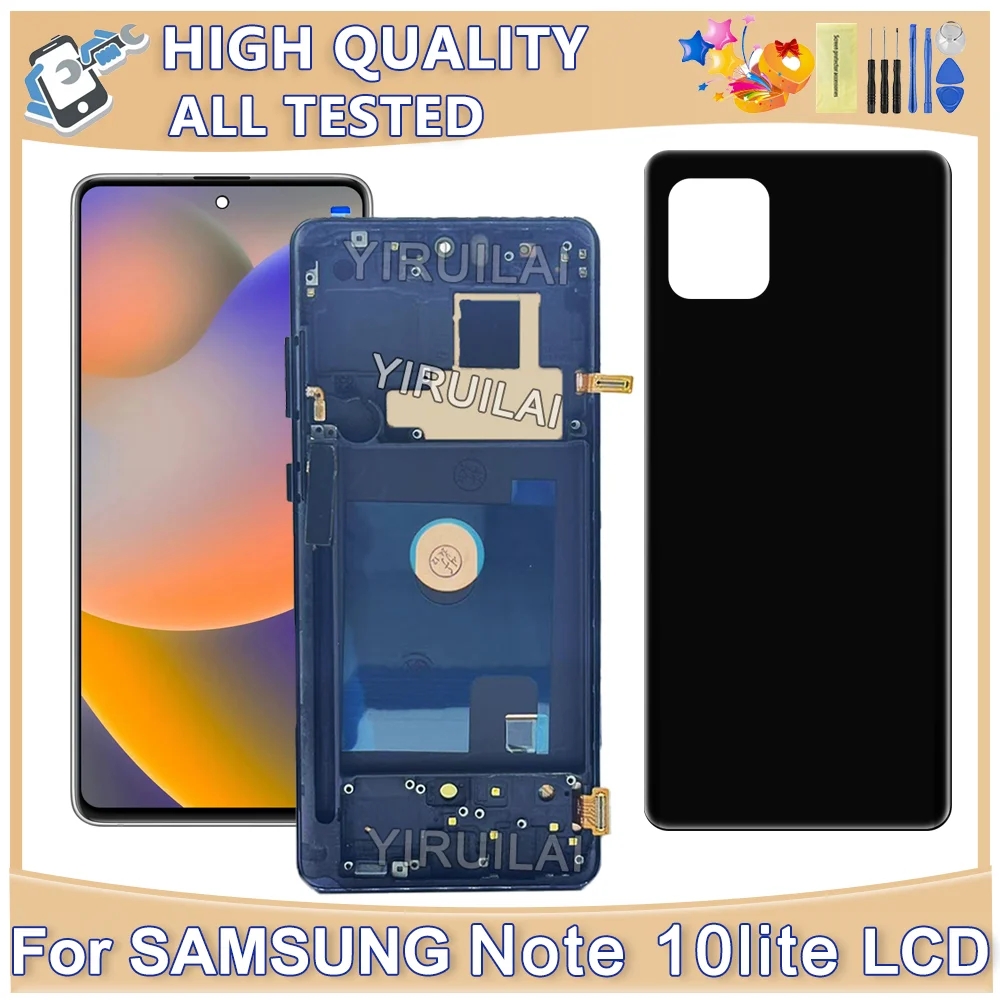 oled-for-samsung-galaxy-note-10-lite-lcd-display-with-frame-digital-touch-screen-for-samsung-n770-n770f-n770f-ds-lcd-screen