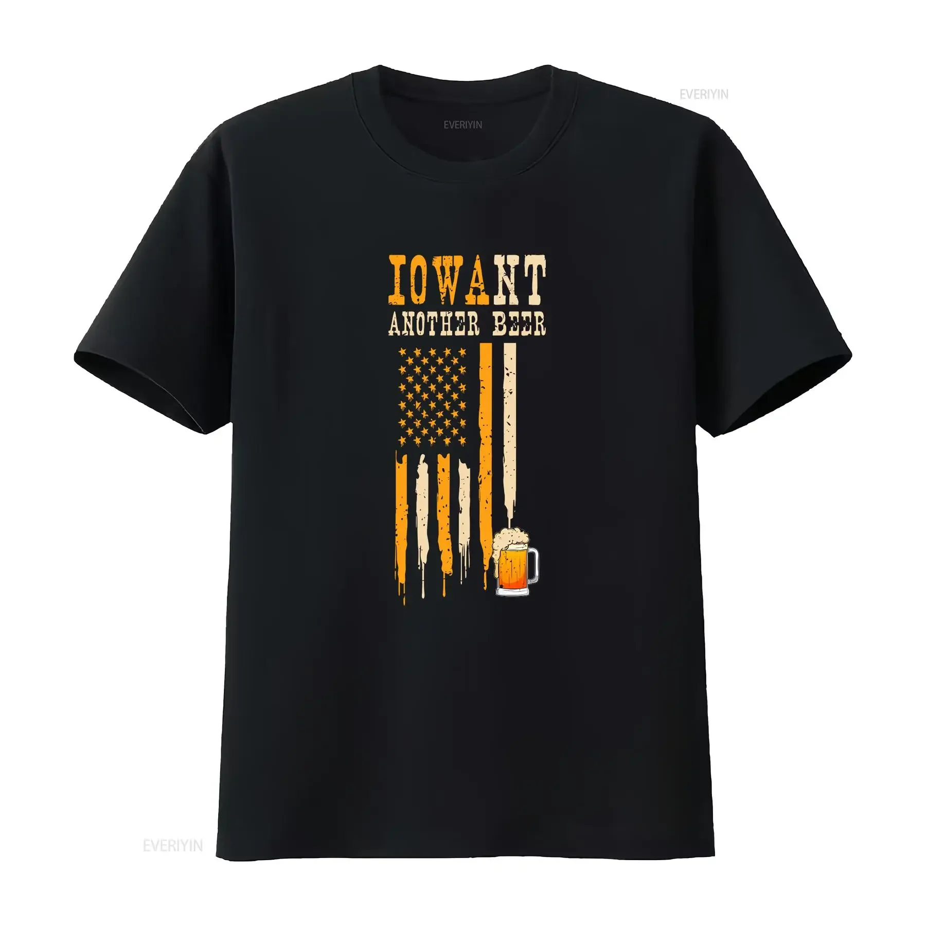 I want another Beer Funny Iowa State Map Drinking T Shirt  vintage Washed Breathable Comfortable designer clothes Casual