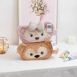 Disney Plush Cosmetics Bag Shelliemay Disney Bear Duffy Kawaii Cartoon Student Pencil Case Cosmetics Storage Bag Toys Girls