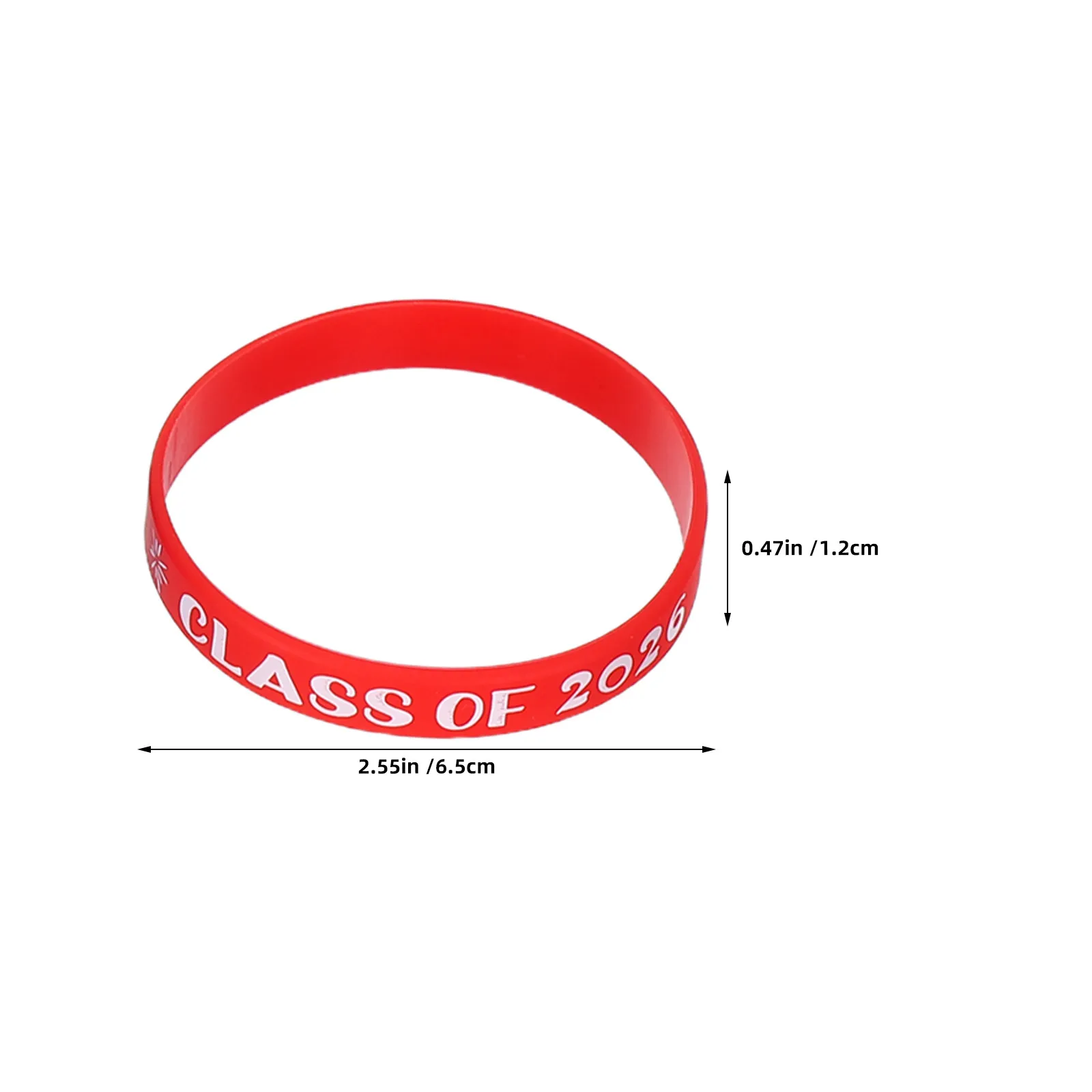 24 Pcs Graduation Season Silicone Bracelet Congrats Bracelets Fifth Grade Wristbands Bag Stuffers Straps
