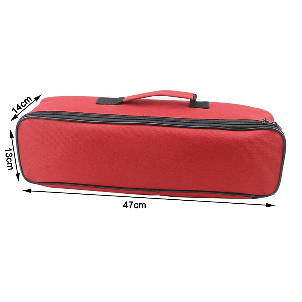 

Oxford Cloth Bag Red Electrician Organizer Multiple Use Applications Versatile Tool Storage Job Site Equipment