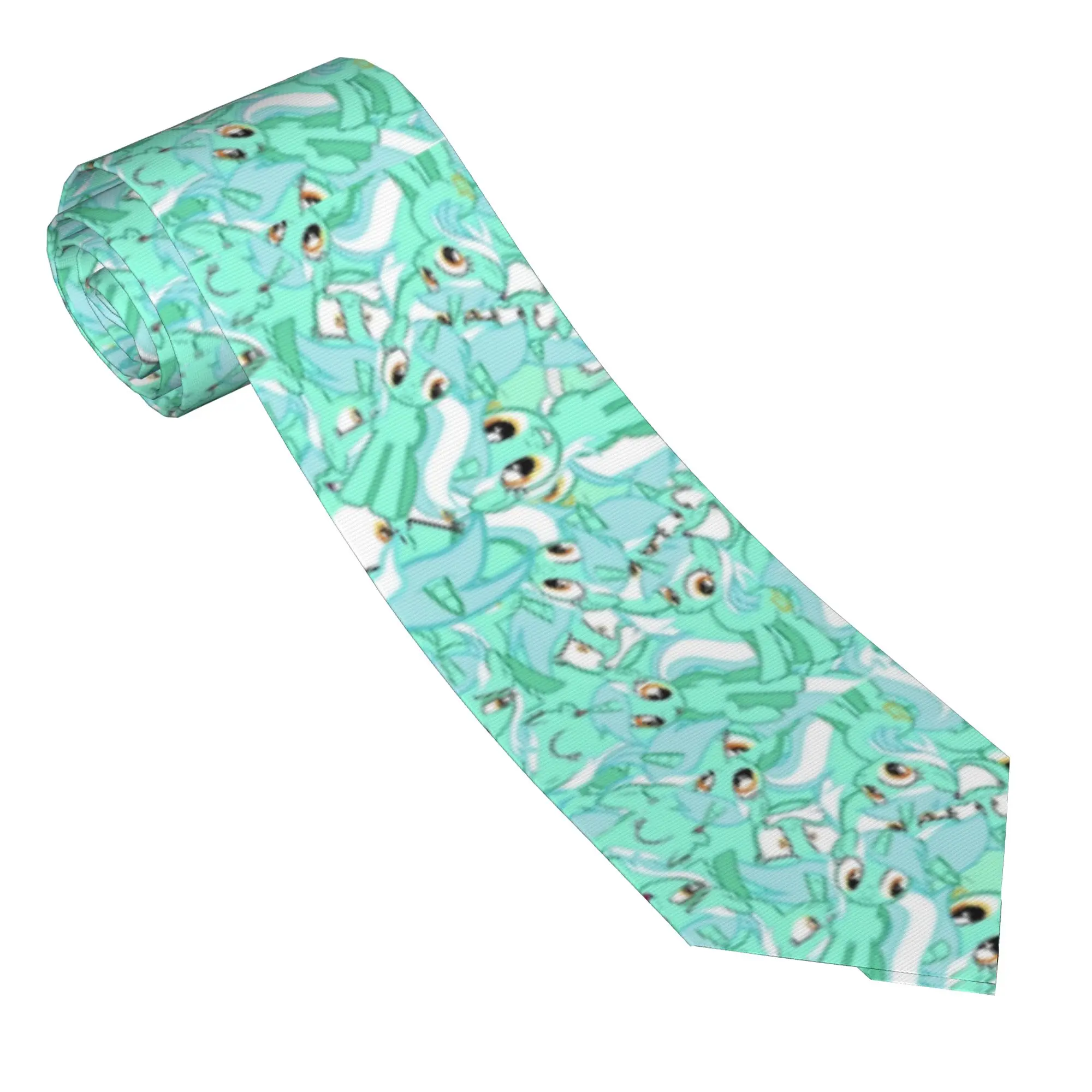 Necktie Lyra Mess Men 8 cm Narrow Neck Ties Ponies Friendship is Magic for Men Shirt Accessories Cravat Wedding Cosplay Props