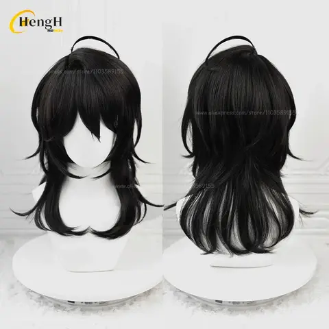 I lager Game ES Sakuma Rei Sakuma Ritsu Syntetiskt Hår 30cm/45cm Svart Peruk Värmebeständigt Hår Halloween Cosplay Anime Peruker 10 best sales ritsu sakuma cosplay - №1