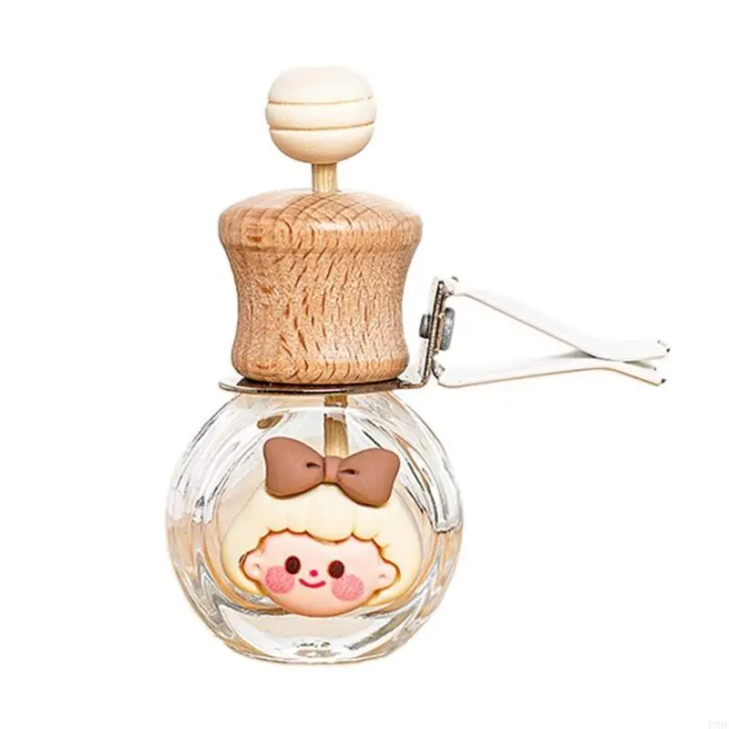 

77HF Car Diffuser Bottle With Vent Clip Car-styling Air Freshener Rotatable