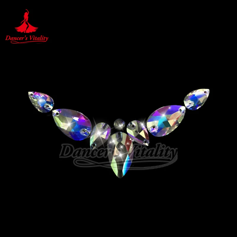 

Латинский танец живота, роскошные аксессуары с камнями AB, головные уборы для бальных танцев для женщин, чача-самба, соревнование и украшение на лоб