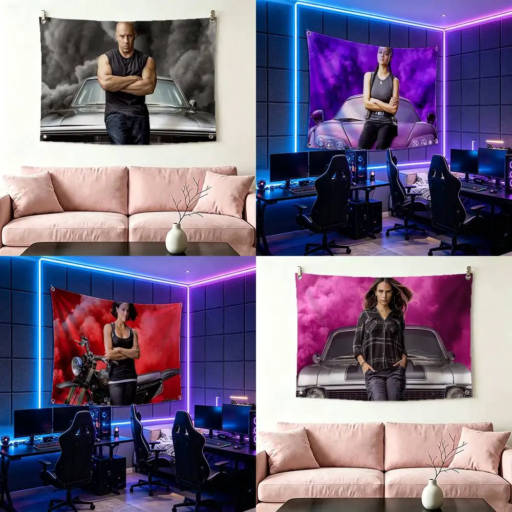 Adventure movie F-Fast F-Furious Flag Suitable For Party Club Outdoor Interior Wall Decoration Banner Fans Gift