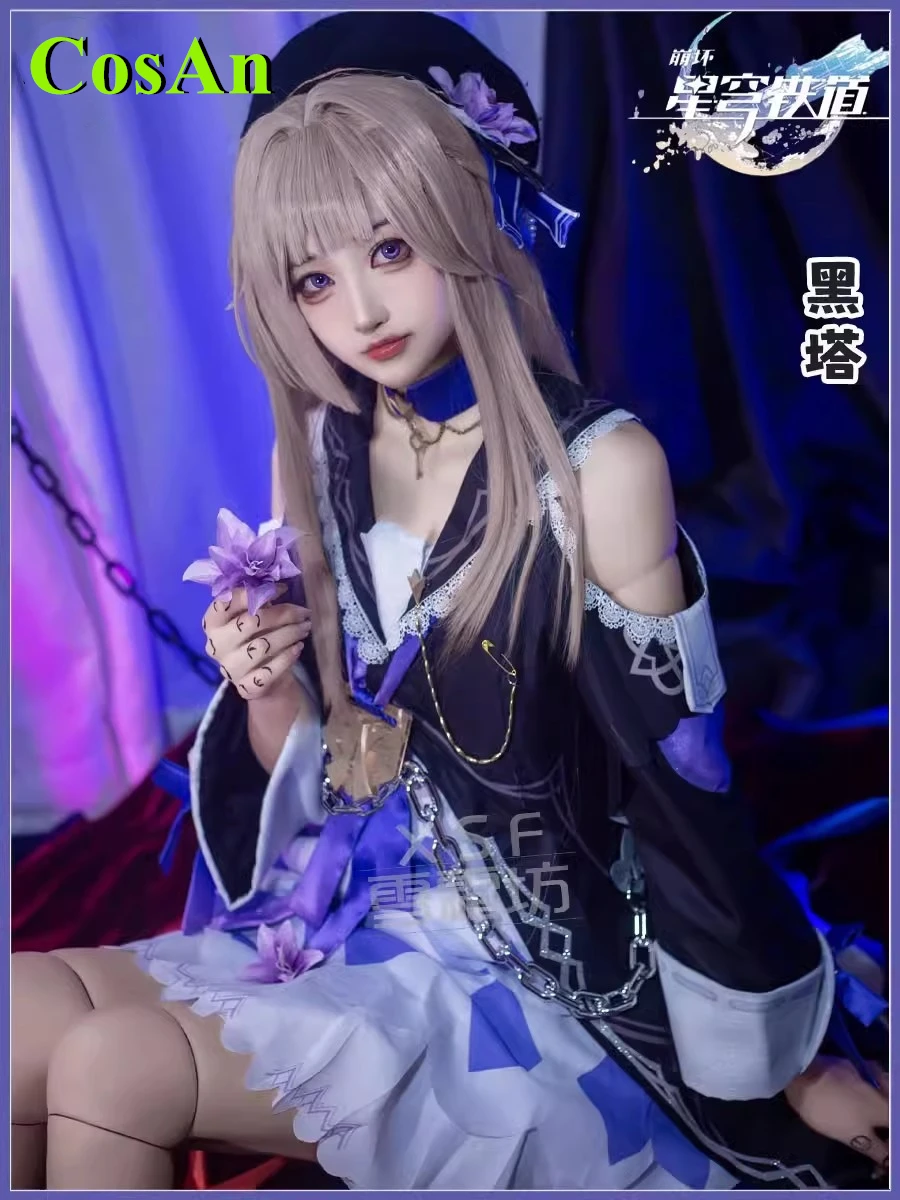 

CosAn Game Honkai: Star Rail Herta Cosplay Costume Gorgeous Sweet Uniform Dress Female Activity Party Role Play Clothing New