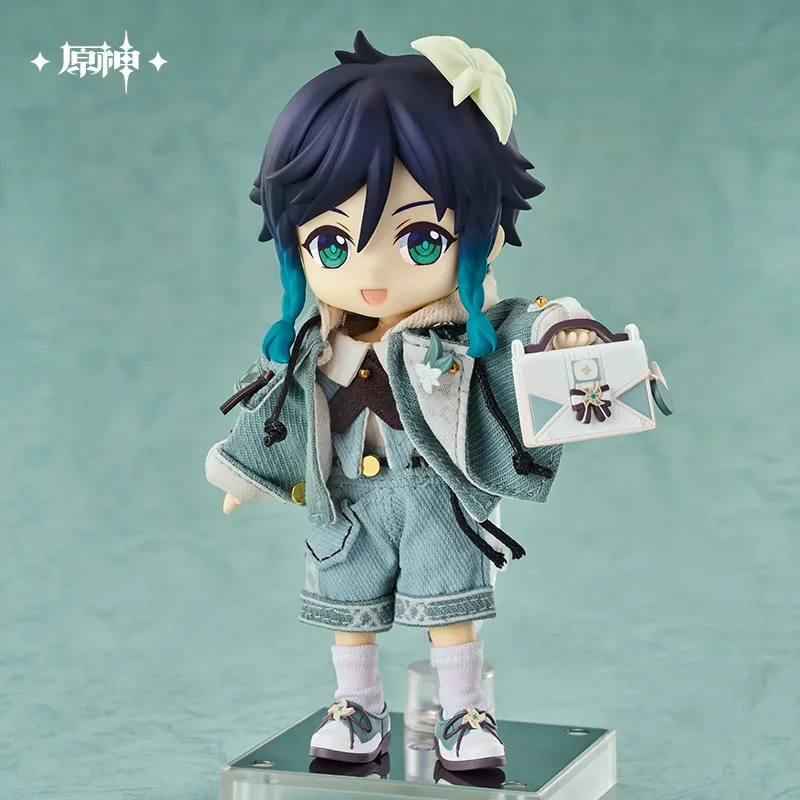 Genshin Impact Venti Blue Ballad Ver. Nendoroid Figure Anime Game Collectible PVC Model Toy Display Desktop Ornament Cute Doll