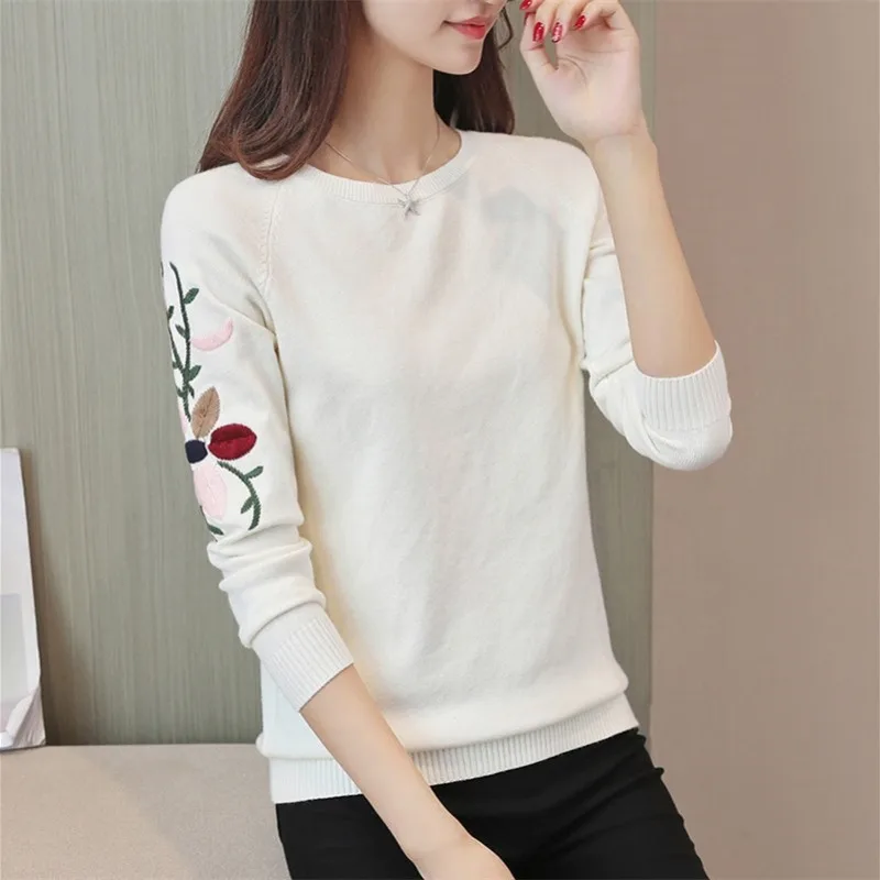 

Women's Autumn Fashion Simplicity O-neck Long Sleeve Sweater Women Clothes Casual All-match Elegant Temperament Knitwear Tops