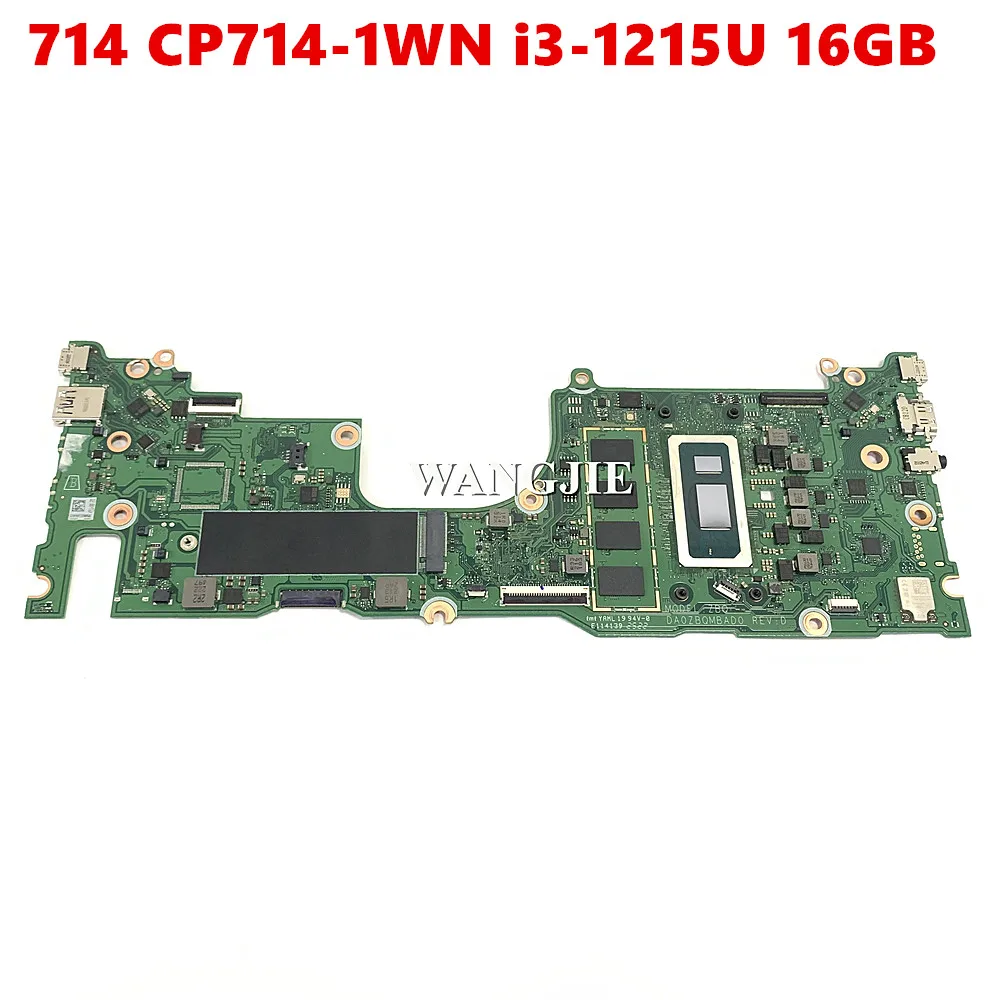 

NBK7811001 для Acer Spin 714 CP714-1WN, материнская плата для ноутбука SRFLT i3-1215U 16 ГБ DA0ZBQMBAD0, 100% рабочая