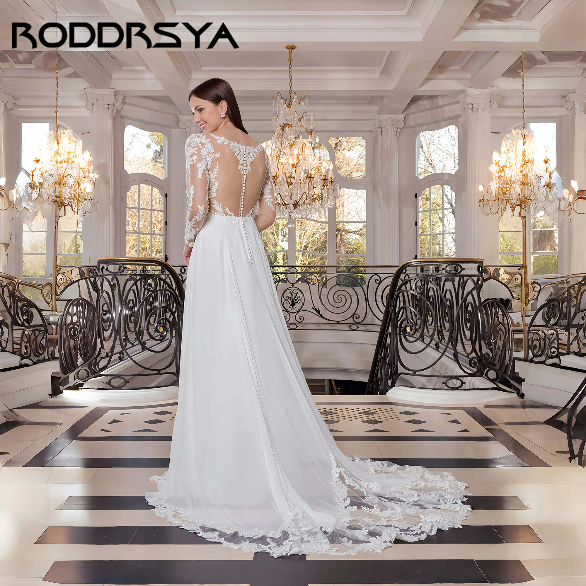 V-Neck Luxury Weddi…