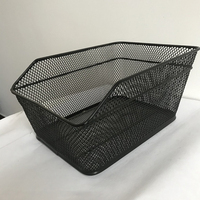Metal Bike Basket Bike Basket Large Capacity Water Resistant High Load Bearing Sturdy Metal Rear Bike Basket Bike Cargo Basket