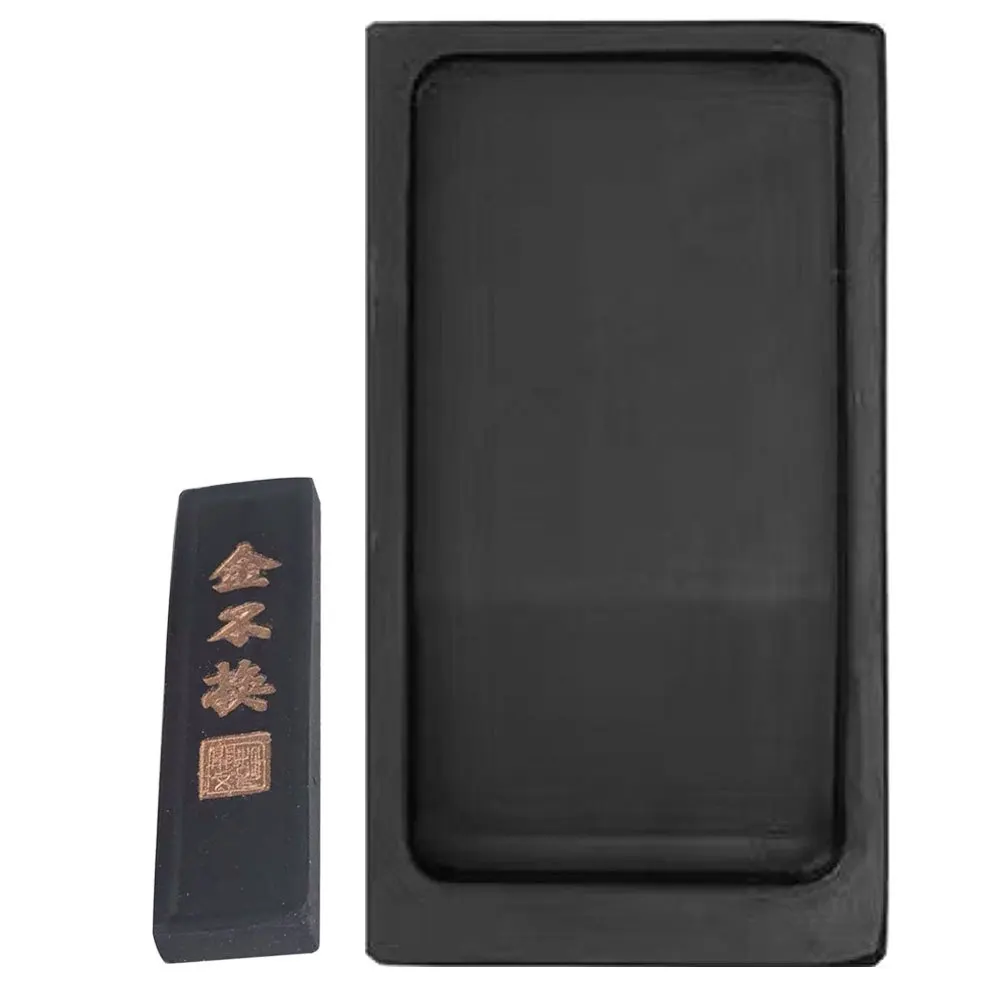 

1Set Ink Slab with Ink Stick Chinese Calligraphy Inkstone for Writing Drawing Painting Practice Art Education Gift