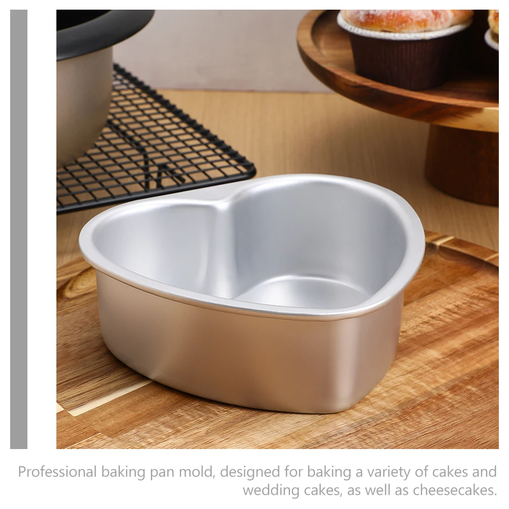 

Shaped Heart Cake Pans Mold 8 Inch Nonstick Removable Bottom Baking Pan Aluminum Heart Cake Pans Tin Mini Kitchen