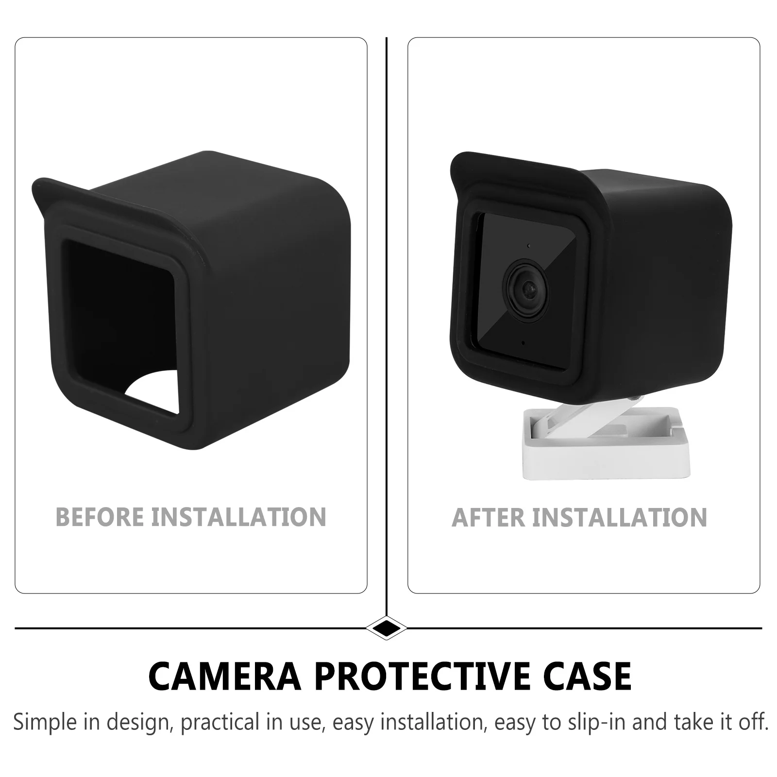 

Security Camera Protective Cover Soft Yet Tough Silicone Material Guards Against Impact Uv Rain Fits V3 Camera