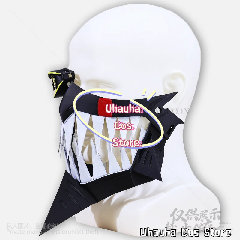 New Hot Anime Dandadan Cosplay Ombrello Ragazzo Costume 3D Maschera horror Mezza faccia per uomo Donna Halloween Festa di Natale Personalizzato