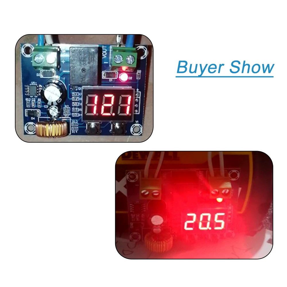 Digital Low Voltage Protector Disconnect Switch Cut Off 12V Over-Discharge Module DC 12-36V Lead Acid Lithium Battery