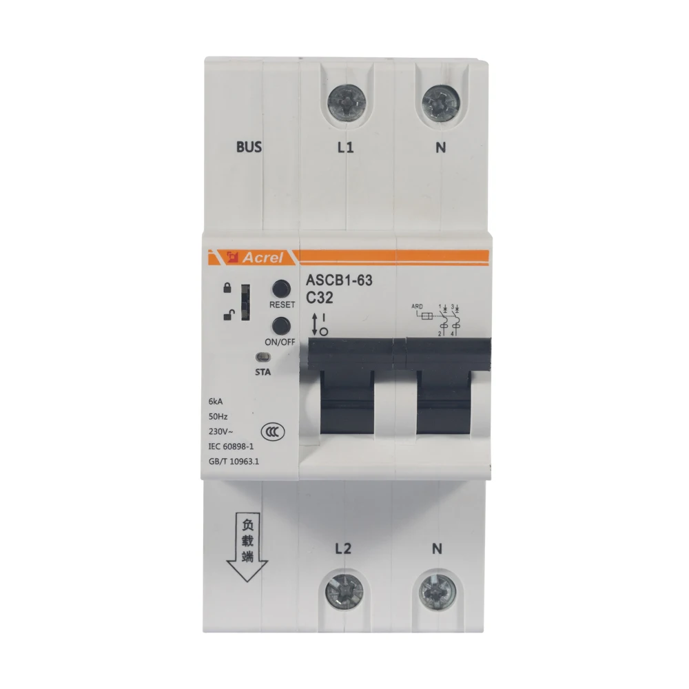 Modbus RS485 modbus 63A single phase Kwh Metering Monitoring Circuit Breaker Smart MCB switch