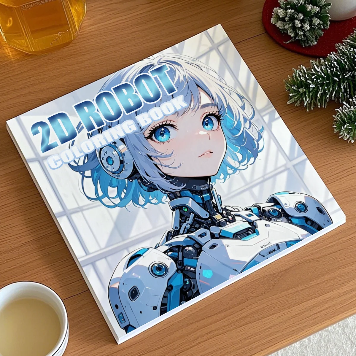 Anime Beautiful Robot Coloring Book for Adults Characters Colorful Cartoon Art Book for Drawing and Improving Your Skills