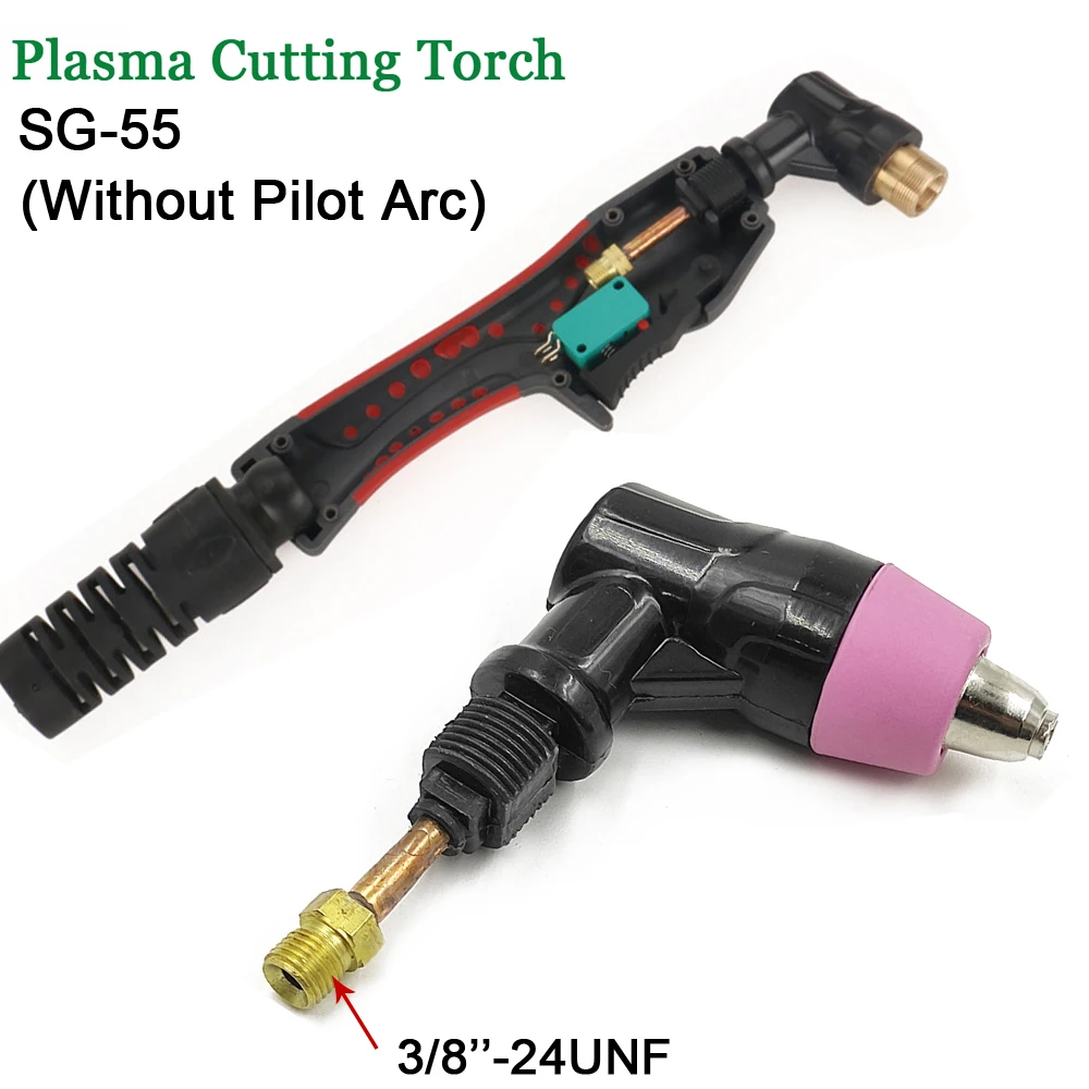 Professional AG60/SG55 Plasma Cutter Gun Torch AG60 With Pilot Arc SG55 Without Pilot Arc Plasma Torch 60A Plasma Cutting Torch