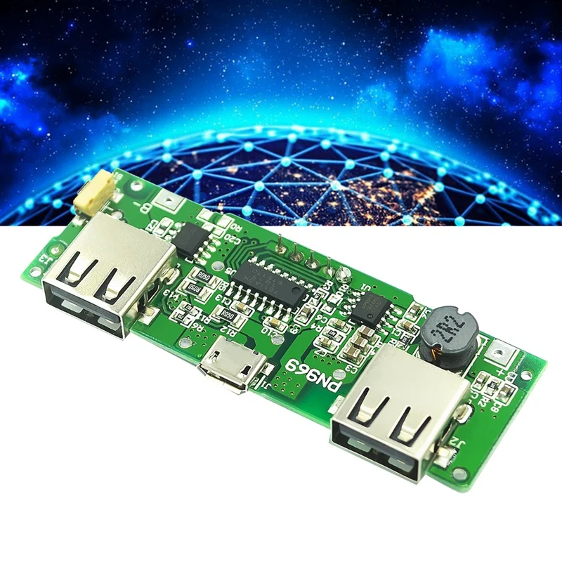 Module de charge à affichage numérique de batterie au Lithium 18650, 5V 2A 1A, Port de charge unique, Module Boost Portable multifonction Durable