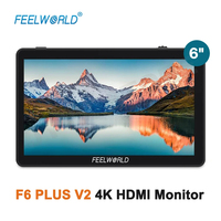 FEELWORLD F6 PLUS V2 6 Inch on Camera DSLR Field Monitor Touch Screen IPS FHD 1920x1080 Video 4K Monitor for Canon Nikon Camera