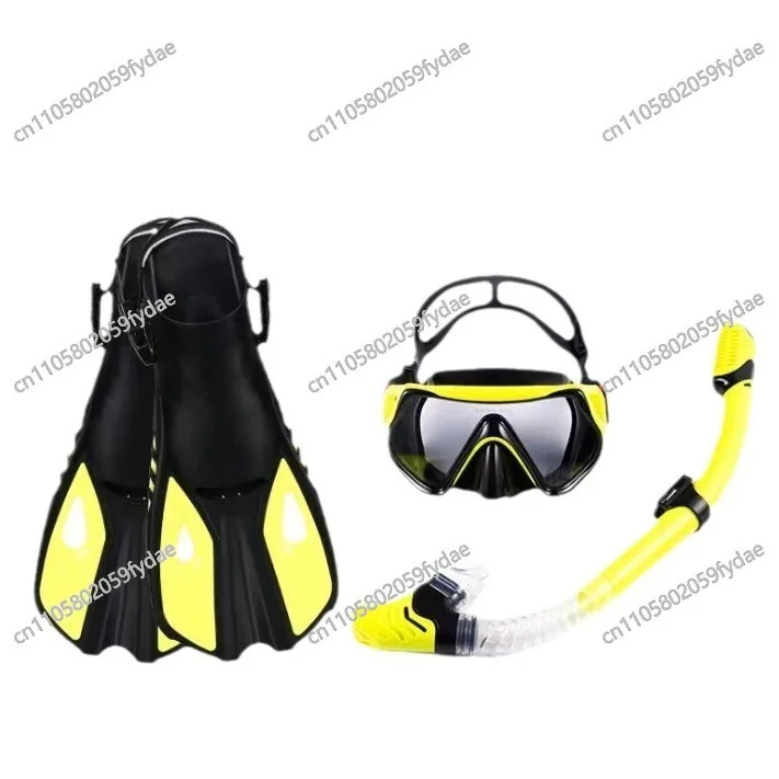 Outdoor sports diving mask adjustment fins frog shoes three-piece diving goggles