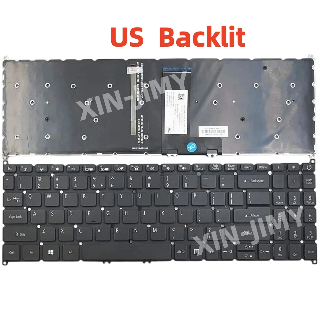 A115-31 US Keyboard For Acer Aspire 1 A115-31 A115-31-C23T A115-32 A315-22 N20C5 Backlit