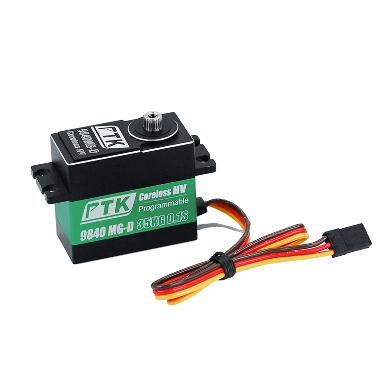 PTK 9840 HV Pressure Metal Digital Waterproof Servo Metal Gear 35kg RC Car Model Ship Model RC Aircraft Model