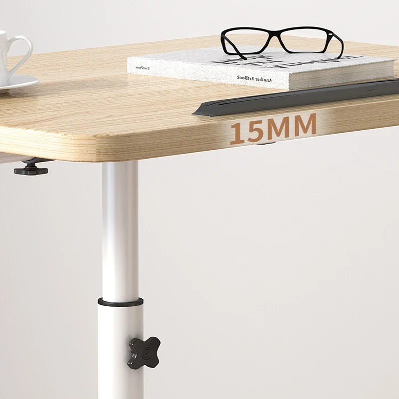 Computer Desk Mobile 58-89cm Lift Folding Study Table Height Adjustable Computer Desk Lap Bed Tray Standing Furniture