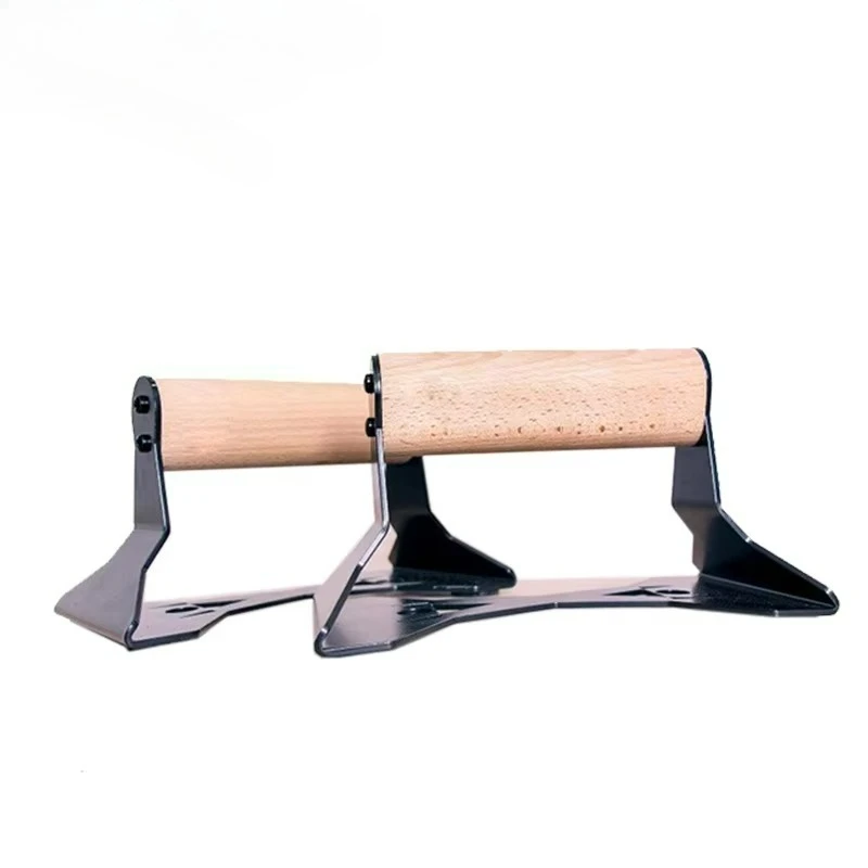 

Wooden Push Up Bar Ergonomic Handle Stable Fitness Stand For Home Strength Training