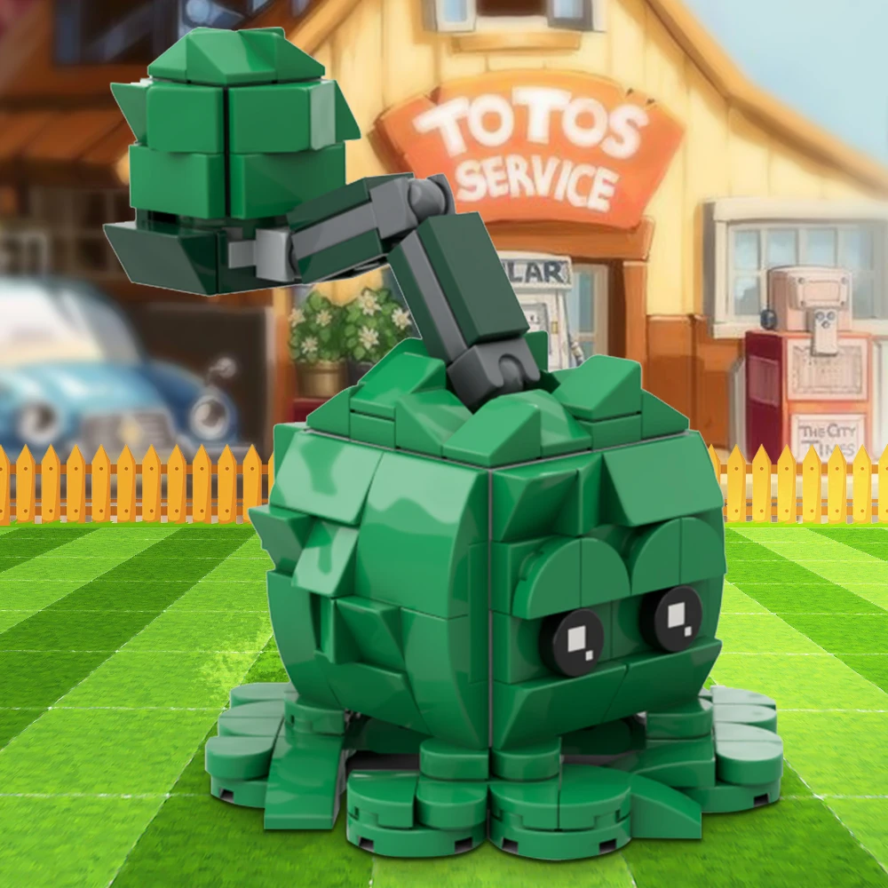 MOC-155883 PVZ 2 Cabbage-pult Building Block Game of Plants Funny Figure Bricks Assemble Toys Creative Children Gift