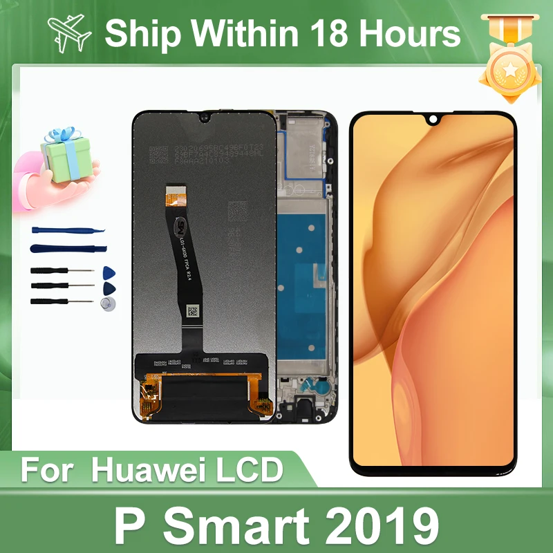 CHOICE 6.21\'\' LCD For Huawei P Smart 2019 Display For Huawei POT-LX1 LCD Touch Screen Digitizer Assembly POT-LX1AF POT-LX1RUA