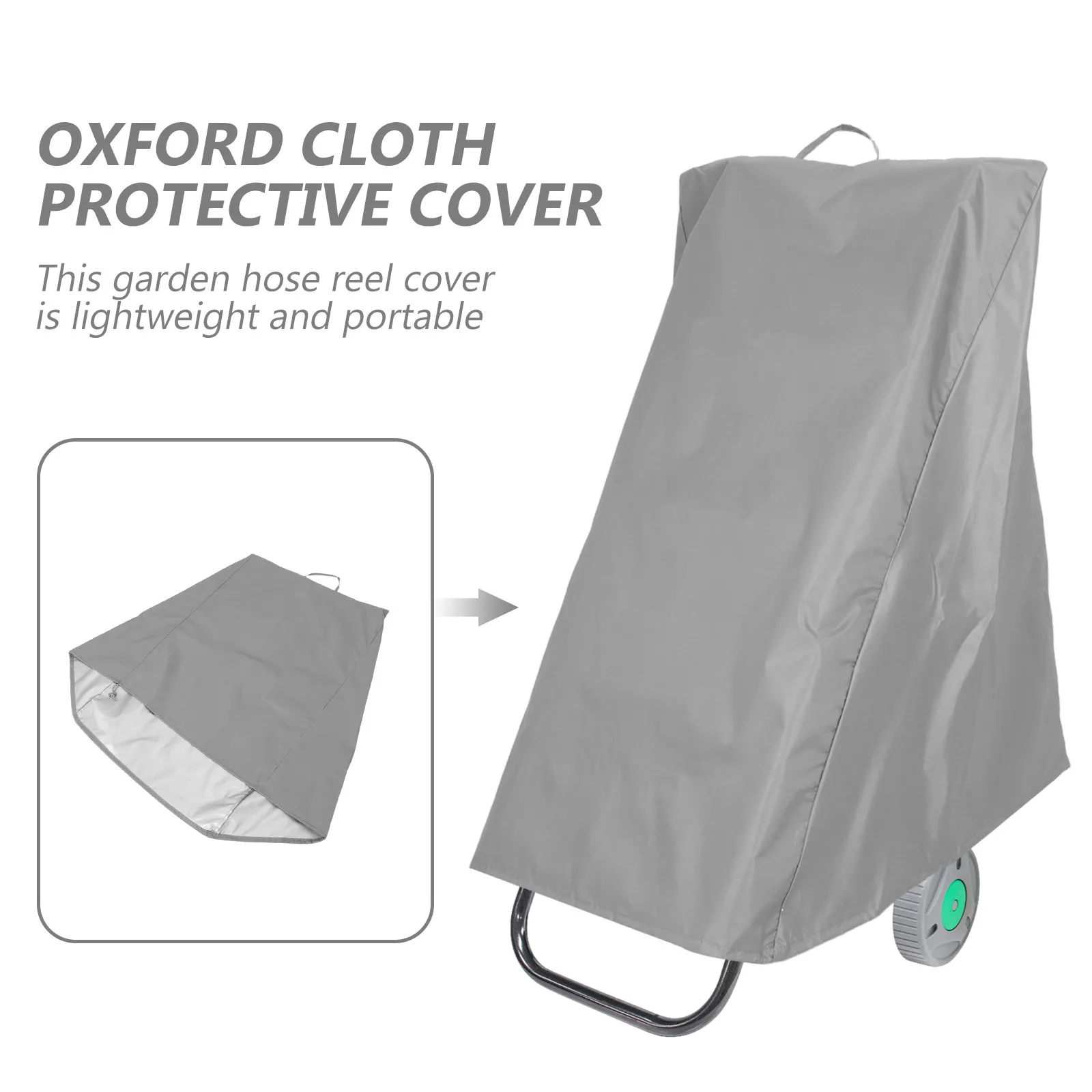 Garden Hose Reel Cover Waterproof Oxford Cloth Protective Cover Outdoor Portable Hose Reel Protector Drawstring Adjustable All
