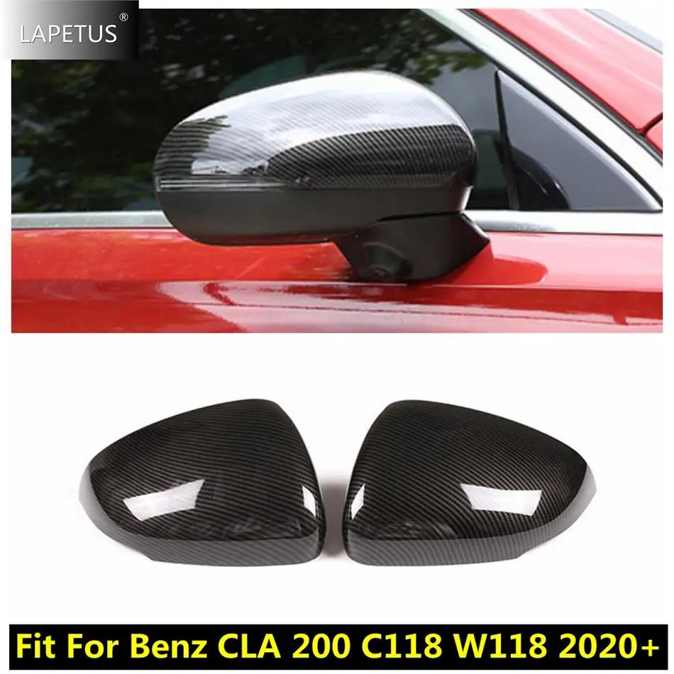 

Rearview Mirror Caps Shell Decoration Cover Trim For Mercedes-Benz CLA 200 C118 W118 2020 - 2022 Car Carbon Fiber Accessories