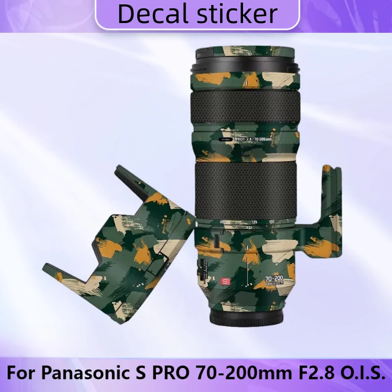 

For Panasonic S PRO 70-200mm F2.8 O.I.S. Lens Sticker Protective Skin Decal Film Anti-Scratch Protector Coat S70-200 F/2.8