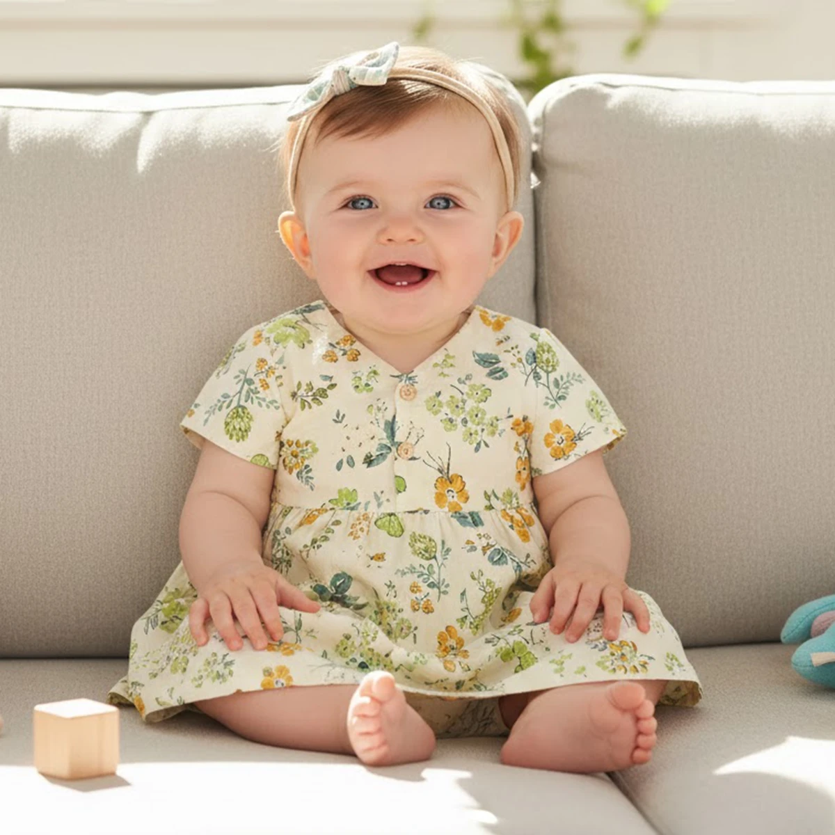 Summer Cute Baby Dress Casual  Children Girls Dress Soft Floral