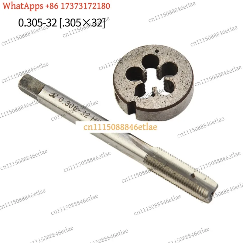 k03 72mm 8V1-32 RH V Tire Valve Thread Tap Straight Groove Die Set HSS Metalworking Tools Accessories