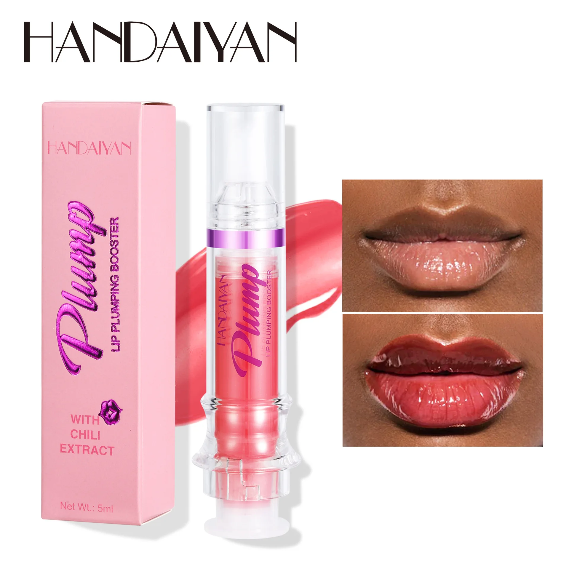 Han Daiyan handaiyan needle tube lip plumping lip gloss slightly spicy lip gloss toot lip glass mirror lip gloss wholesale