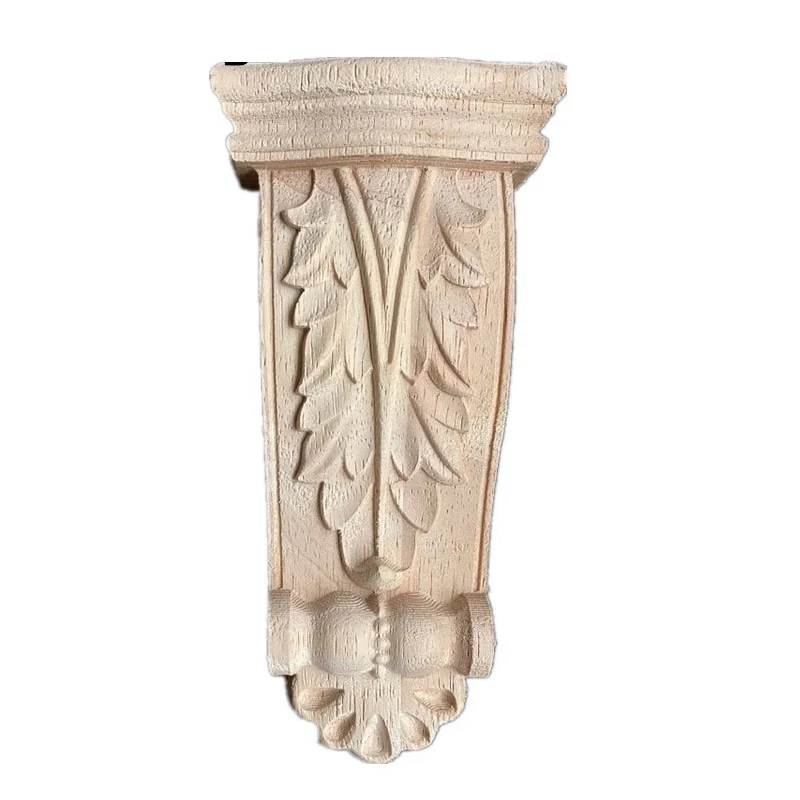 

11-23cm Wood Carved Corner Onlay Applique Furniture Wall Unpainted Cabinet Furniture Vintage Home Decor Decoration Accessories