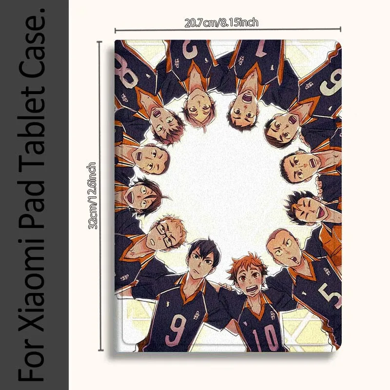حافظة تابلت أنيمي Haikyu Art Cool لهاتف Xiaomi Redmi Mi Pad 4 5 6 6s 7 7s SE Pro 2 11 Plus Max 12.4 11 11.2 12.5 8.7 بوصة