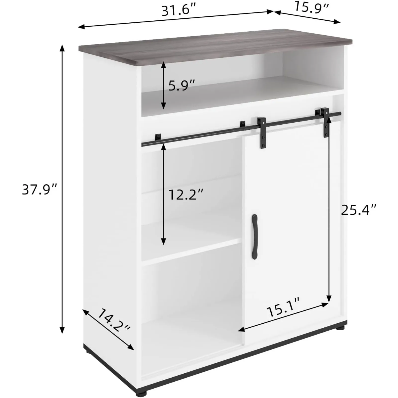 USUSALBAD Kávé sáv cabinet/table, 32