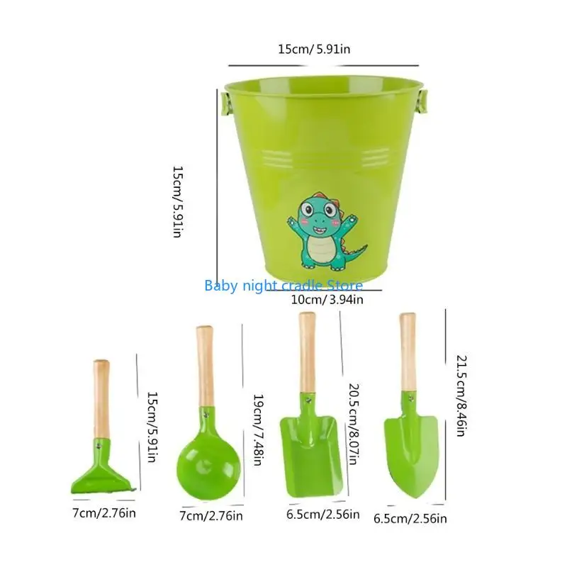 J2FF Kids Sand Castle Toy Beach Sandset Schaufel Sandgarten Pflanze Schaufel Spielzeug pflanzen